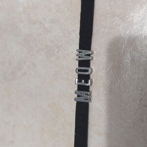 Meow choker leather  adjustable